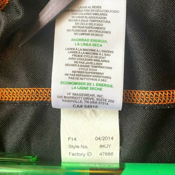 Cincinnati Bengals Football Jersey Girl's Youth XL Shiny Black Orange #14 - Picture 7 of 7